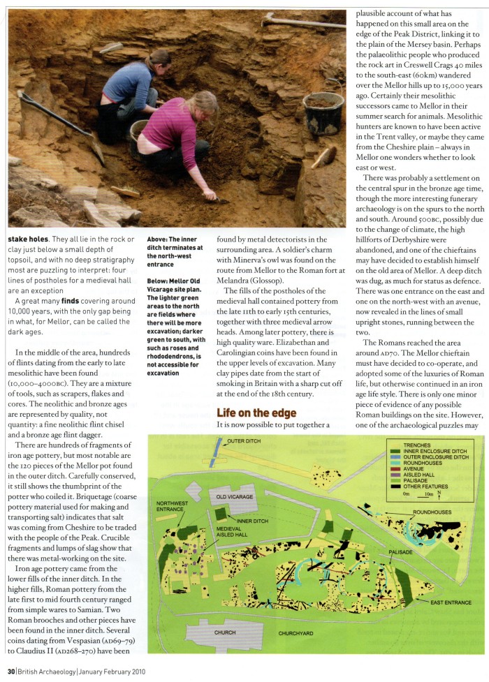 British Archaeology, 2010: Mellor - a hillfort in the garden