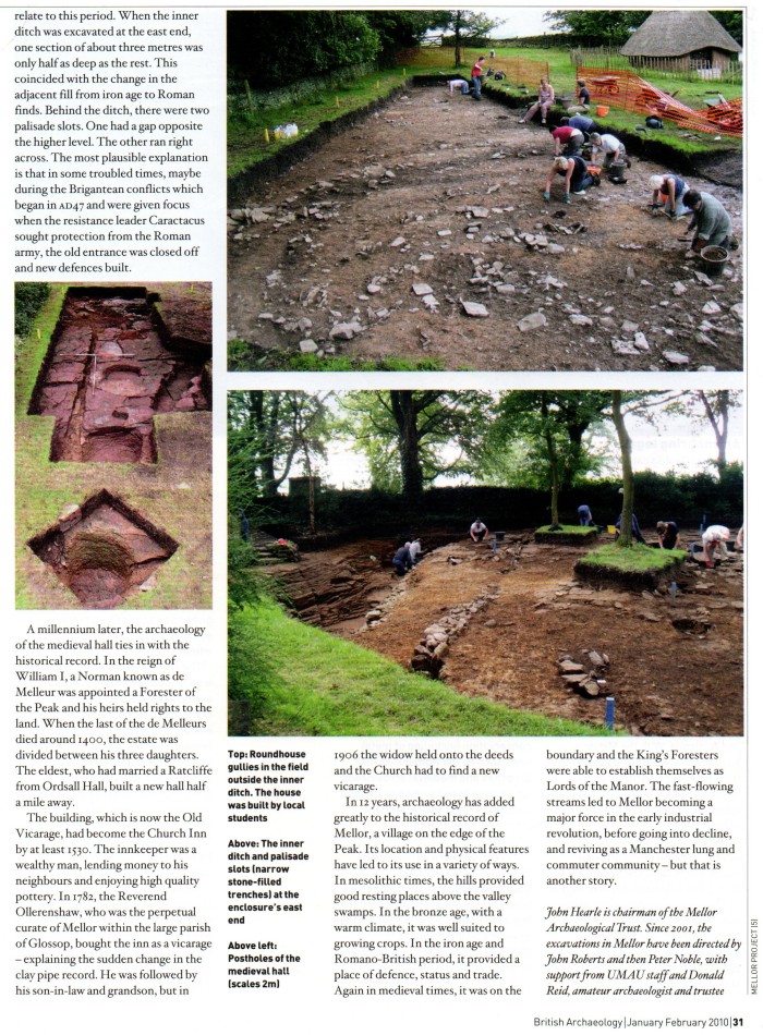 British Archaeology, 2010: Mellor - a hillfort in the garden