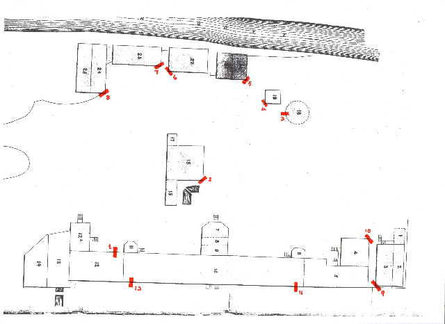 Bob's Proposed Test Trenches