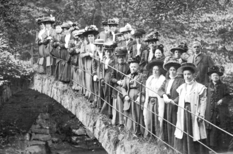 Edwardian Ladies test load the Roman Bridge